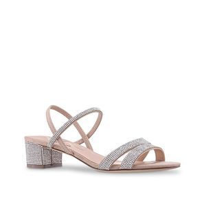 Giannis Women's Sandal, Tan Rhinestone, 9.5M